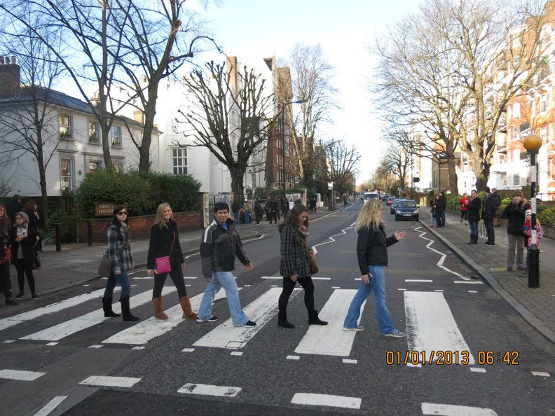 Walking Abbey Road (LtoR) Emily, Madison Phillips, Nate, Jami Fowler, Makenzie.jpg